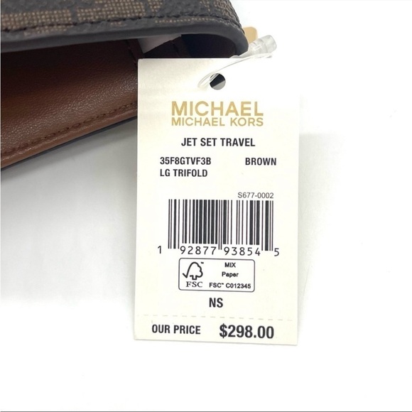 Michael Kors Trifold Wallet Brown - Picture 7 of 7